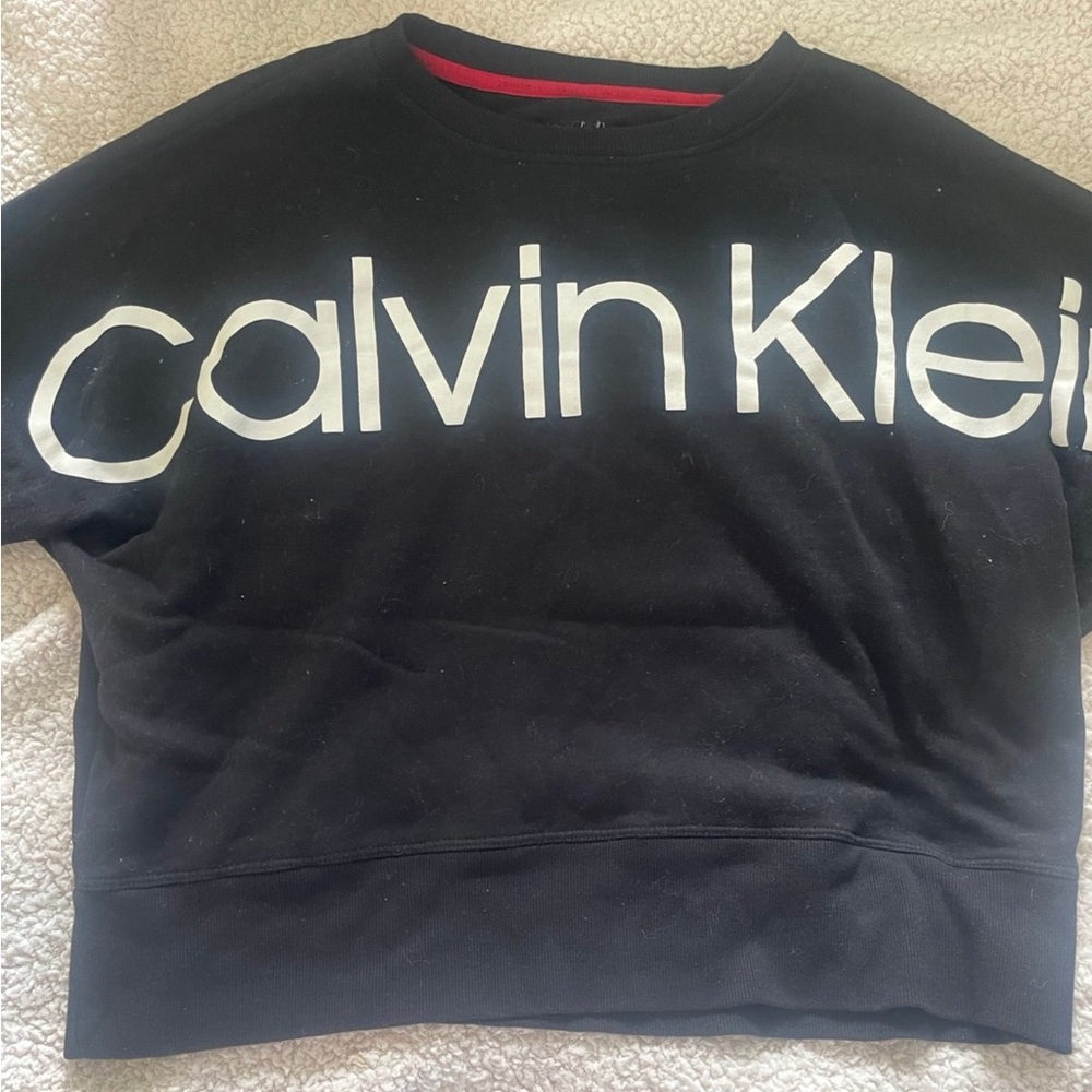 Calvin Klein Sweatshirt Womens Large Black